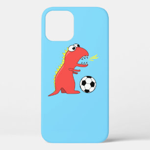 恐竜サッカーのスポーティな子供 iPhone 12 PROケース