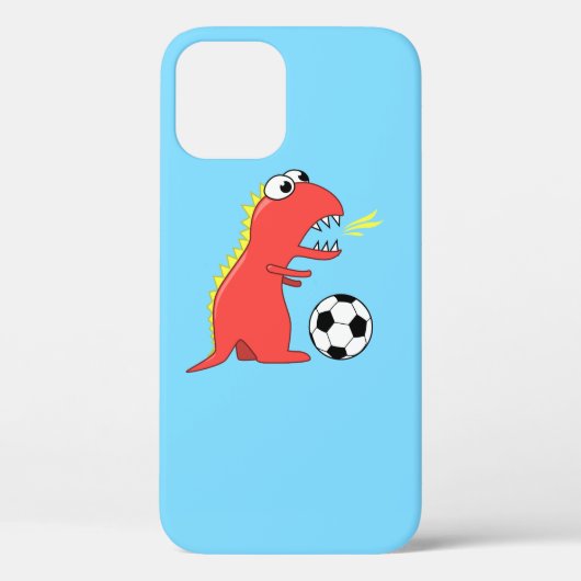 恐竜サッカーのスポーティな子供 Case-Mate iPhoneケース (裏面)