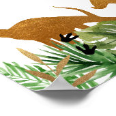 恐竜サファリ赤ちゃんシャワーへようこそ ポスター (角)