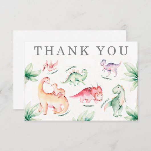 恐竜サンキューカード (正面/裏面)