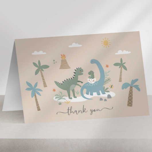 恐竜サンキューカード サンキューカード