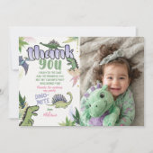 恐竜サンキューカード 招待状 (正面)