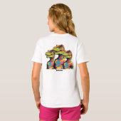 恐竜シャツ Tシャツ (裏面フル)