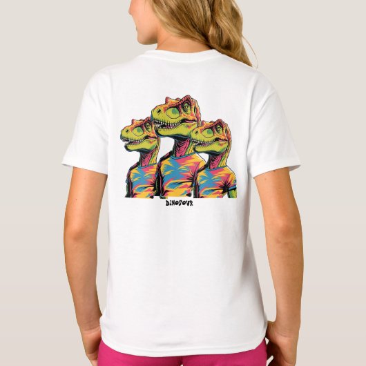 恐竜シャツ Tシャツ (裏面)