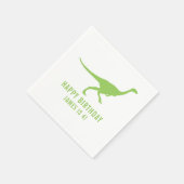 恐竜シルエットカスタムバースデーパーティナプキン スタンダードカクテルナプキン (角)