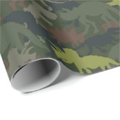 恐竜シルエット偽装誕生日ギフト ラッピングペーパー (ロールコーナー)