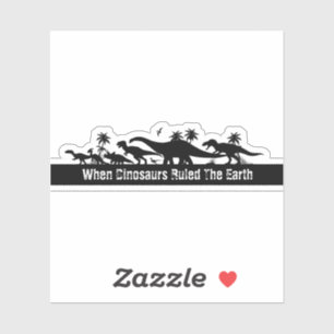 恐竜シルエット シール