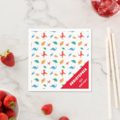 恐竜シルエット スタンダードカクテルナプキン (インサイチュ)