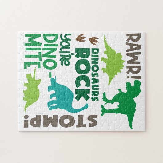 恐竜ジグソーパズル-カスタム先史時代おもしろい ジグソーパズル (横)