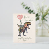 恐竜ジノダニ教室バレンタイン ポストカード (スタンド正面)