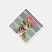 恐竜ジノミテジュラシック誕生日パーティー スタンダードカクテルナプキン (角)