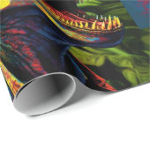 恐竜ジャングルクールイエローハッピーバースデー ラッピングペーパー (ロールコーナー)