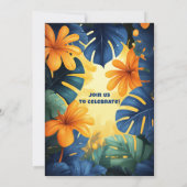 恐竜ジャングル誕生日大冒険 招待状 (裏面)