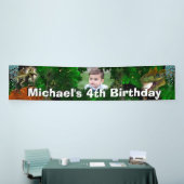 恐竜ジャングルT-レックス少年の誕生パーティー 横断幕 (トレードショー)