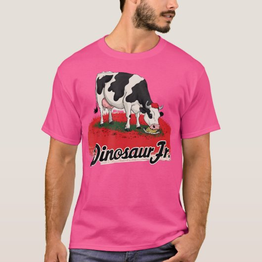 恐竜ジュニアおもしろいウ牛 Tシャツ (正面)