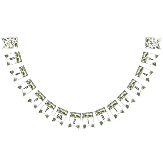 恐竜ジュラクールシック誕生日装飾 バンティングフラッグ (全)