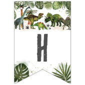 恐竜ジュラクールシック誕生日装飾 バンティングフラッグ (第2の旗)