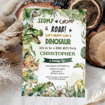 恐竜ジュラシック誕生日パーティストンプチョンプロア