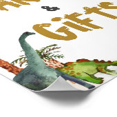 恐竜ジュラシック誕生日パーティーカードとギフト ポスター (角)