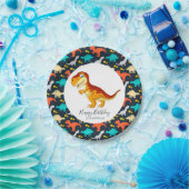 恐竜ジュラシックTレックスパーティー ペーパープレート (パーティー)