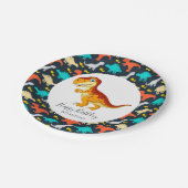 恐竜ジュラシックTレックスパーティー ペーパープレート (アングル)