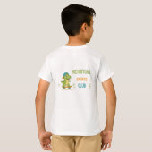 恐竜スケートクルー - 先史時代のスポーツクラブ Tシャツ (裏面フル)