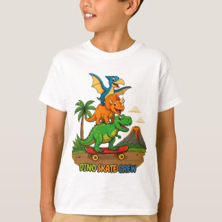 恐竜スケートクルー - 先史時代のスポーツクラブ Tシャツ