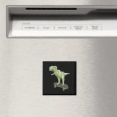 恐竜スケートボードのT-Rex恐竜 マグネット (インサイチュ (食洗機))