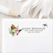 恐竜スタイリッシュ類 |差出人住所ラベル ラベル (インサイチュ)