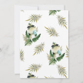 恐竜スタイリッシュ類 |誕生日パーティーの招待 (裏面)