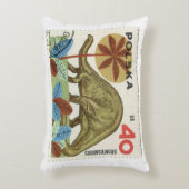 恐竜スタンプ枕 アクセントクッション (正面(垂直))
