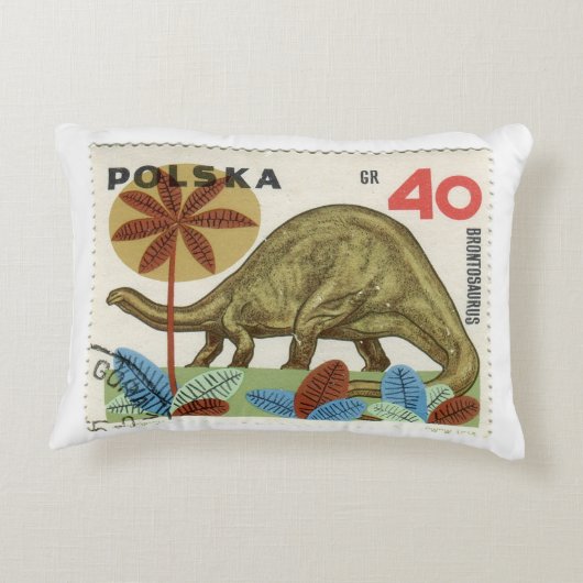 恐竜スタンプ枕 アクセントクッション (裏面)