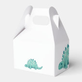 恐竜ステゴサウルスありがとう男の子の誕生日パーティー フェイバーボックス (裏面サイド)