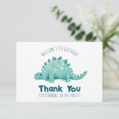 恐竜ステゴサウルスありがとう サンキューカード (スタンド正面)