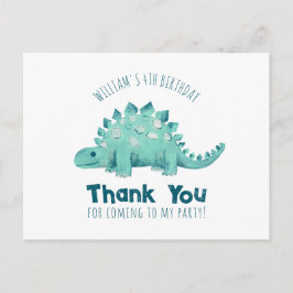 恐竜ステゴサウルスありがとう ポストカード