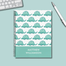 恐竜ステゴサウルスのパターン 名前 ノートブック