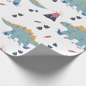 恐竜ステゴサウルス ラッピングペーパー (角)