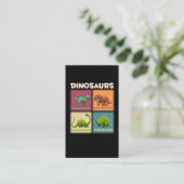 恐竜ステゴサルスTレックスTriceratops Dino 名刺 (スタンド正面)