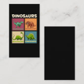 恐竜ステゴサルスTレックスTriceratops Dino 名刺 (正面/裏面)