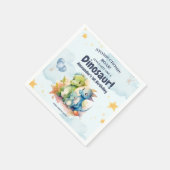 恐竜ストンプチョンプラー第1誕生日パーティー少年 スタンダードカクテルナプキン (角)