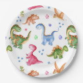 恐竜ストンプチョンプラー誕生日パーティー ペーパープレート (正面)