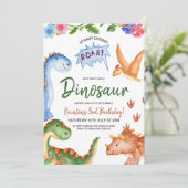 恐竜ストンプチョンプラー誕生日パーティー 招待状 (スタンド正面)