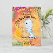 恐竜ストンプチョンプラー2歳の誕生日パーティー 招待状 (スタンド正面)