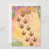 恐竜ストンプチョンプラー2歳の誕生日パーティー 招待状 (裏面)