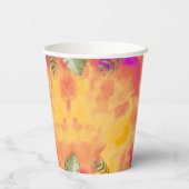 恐竜ストンプチョンプラー4歳の誕生日パーティー 紙コップ (裏面)