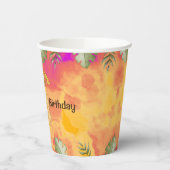 恐竜ストンプチョンプラー4歳の誕生日パーティー 紙コップ (左)