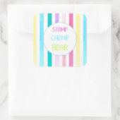 恐竜ストンプチョンプロアストライプル スクエアシール (バッグ)