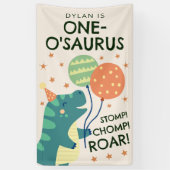 恐竜ストンプチョンプロア1歳の誕生日パーティー 横断幕 (縦)