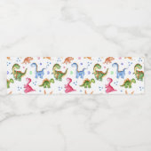 恐竜ストンプチョンプロール誕生日パーティー ペットボトルラベル (シングルラベル)