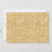 恐竜スリーレックスディノガールピンク金ゴールド誕生日 招待状 (裏面)